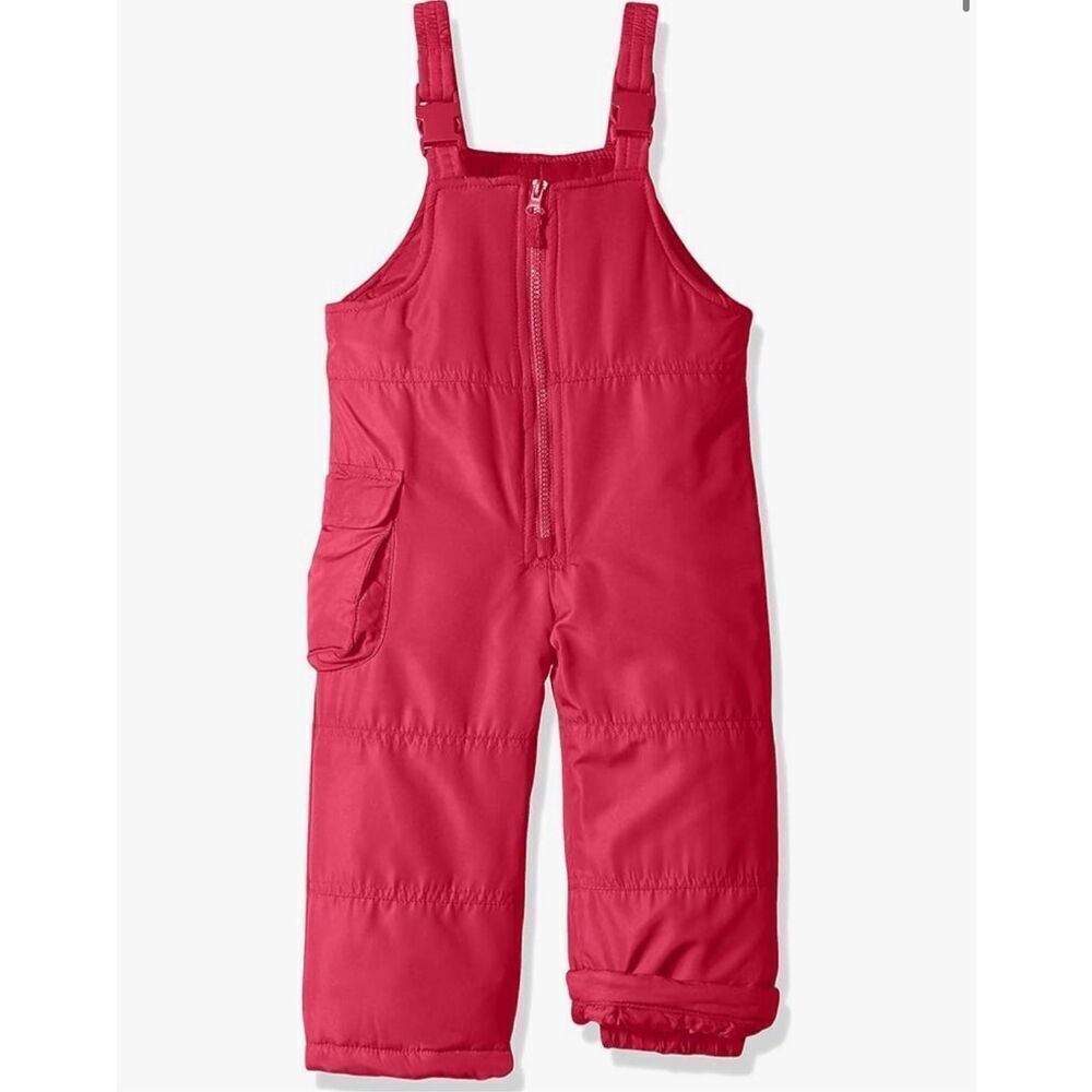 NEW Pink LONDON FOG girls Classic Snow Bib Ski Snowsuit 4T
